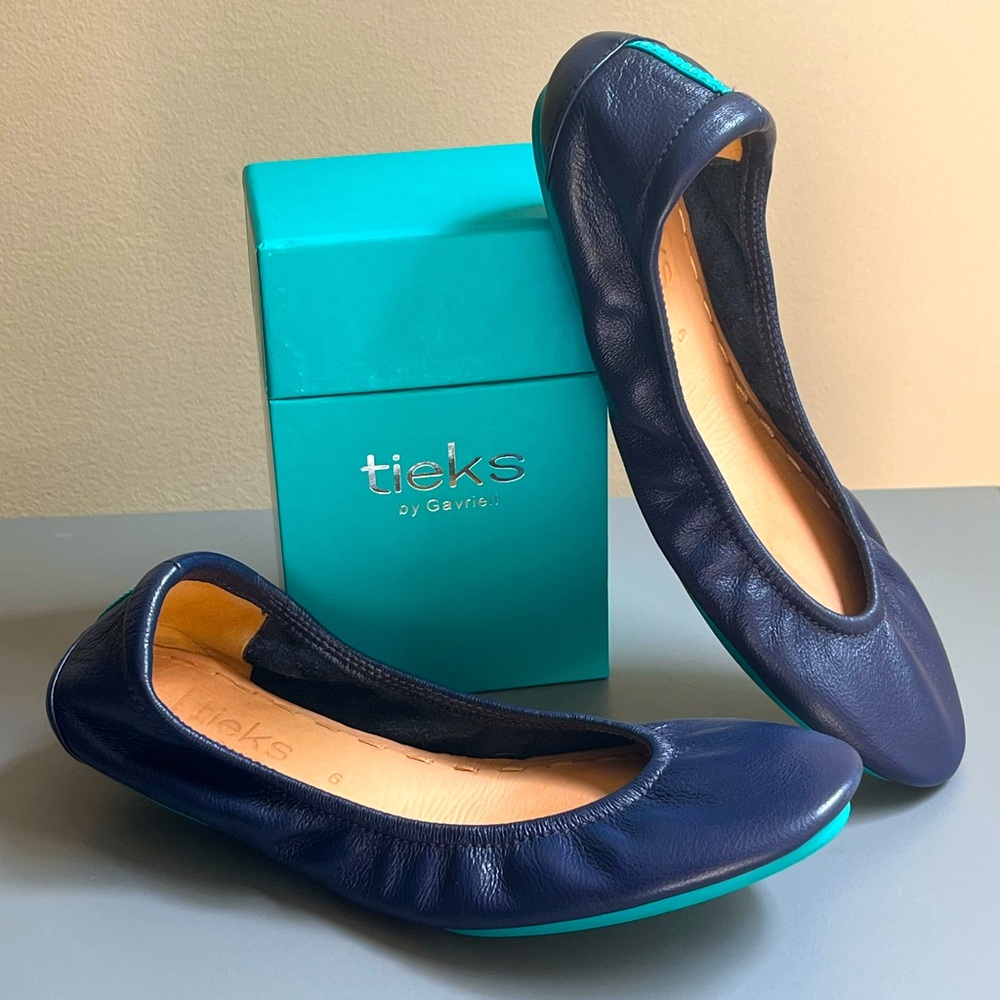 Tieks navy shoes
